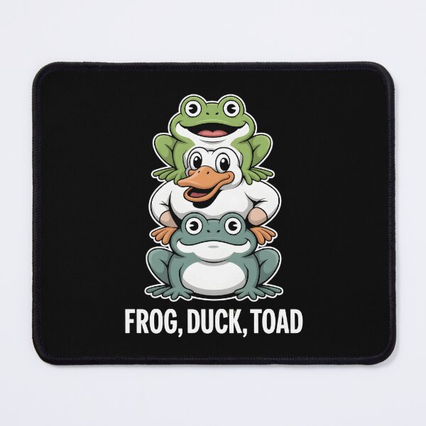Item preview, Frog Duck Toad Stack - Cute Kawaii Animal Trio Design designed and sold by haitrieuic96.