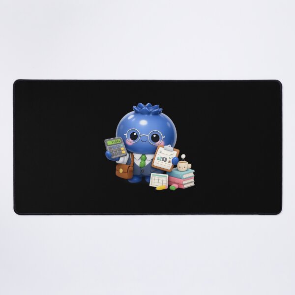 Item preview, Cute Blueberry Accountant | Kawaii Office Fruit Character designed and sold by Moons Studio.