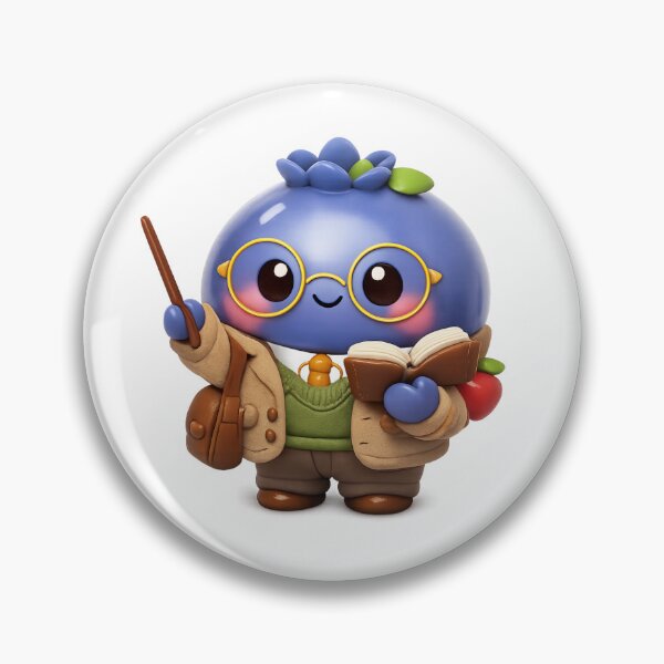 Item preview, Cute Blueberry Teacher | Kawaii Fruit Character designed and sold by Moons Studio.