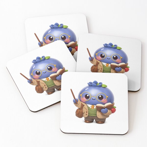Item preview, Cute Blueberry Teacher | Kawaii Fruit Character designed and sold by Moons Studio.
