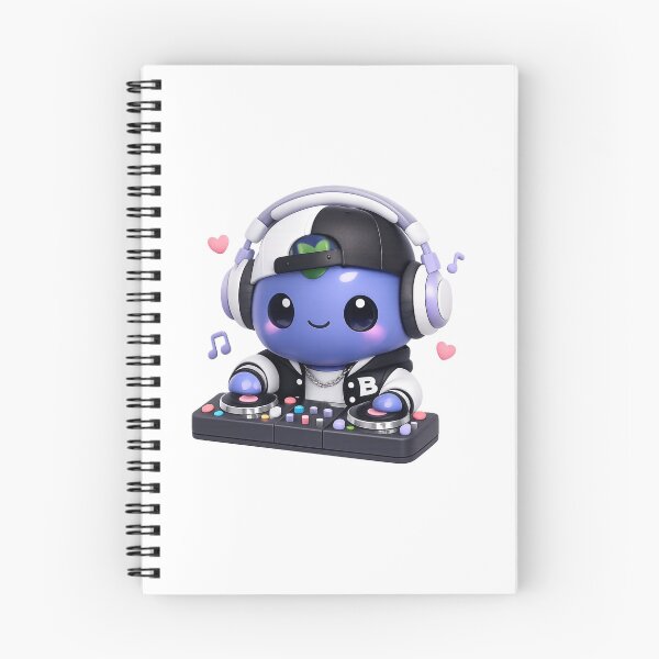 Item preview, Cute Blueberry DJ | Kawaii Music Fruit Character designed and sold by Moons Studio.