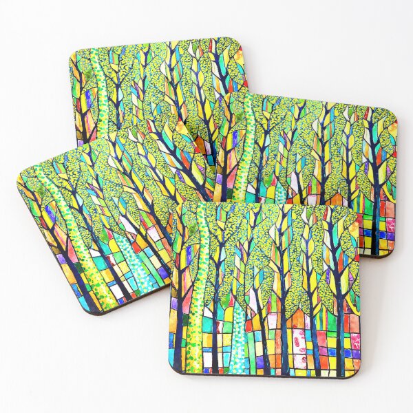 Item preview, Funky Fantasy Forest Vibrantly Colorful Abstract Digital Designs designed and sold by DEC02.
