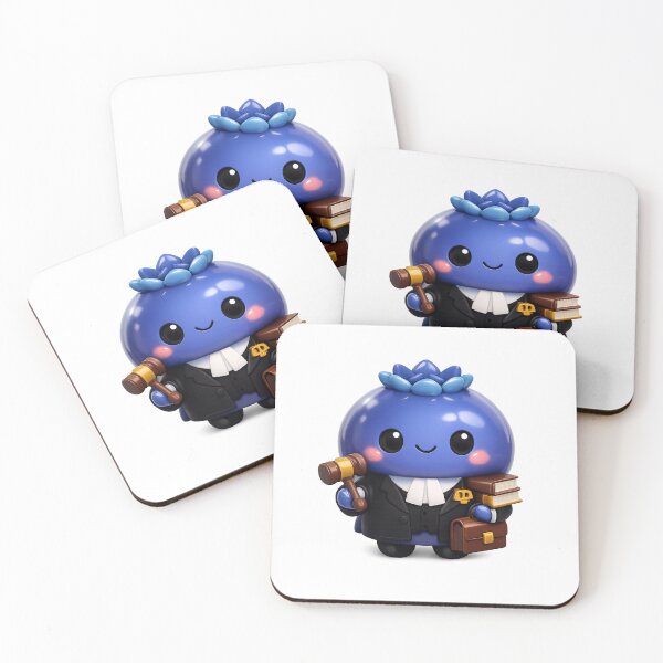 Item preview, Cute Blueberry Lawyer | Kawaii Attorney Fruit Character designed and sold by Moons Studio.