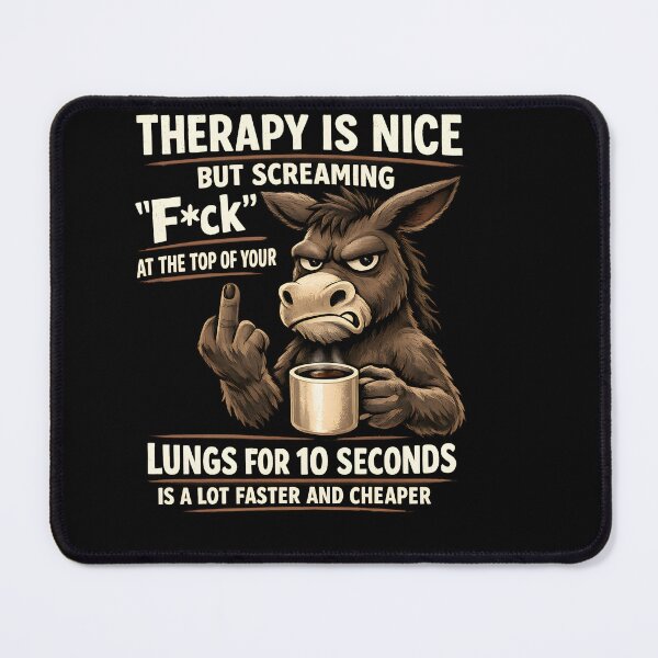 Item preview, Therapy Alternative Humor Donkey Design designed and sold by HUTEND.
