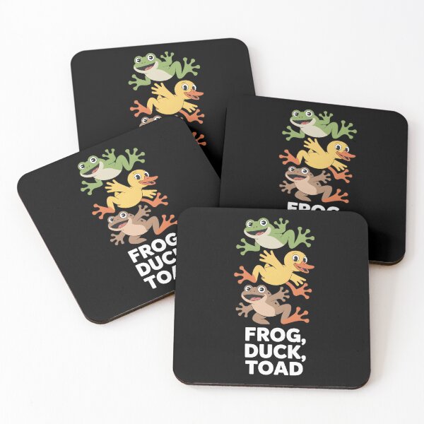 Item preview, Frog Duck Toad Jumping Trio - Funny Dancing Kawaii Animal Design designed and sold by haitrieuic96.