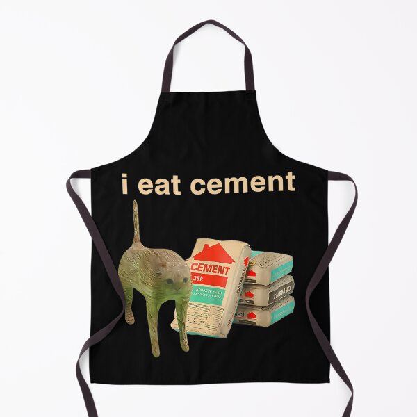 Item preview, I Eat Cement Cursed Cat Funny Oddly Specific Dank Meme T-Shirt designed and sold by VillociShop.