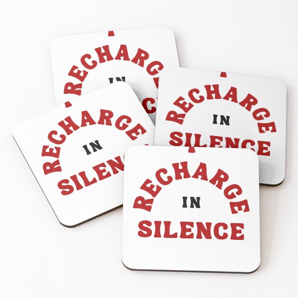 Item preview, I Recharge in Silence Quote designed and sold by Bongsheila.