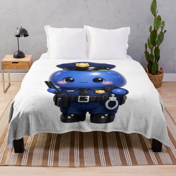 Item preview, Cute Blueberry Police Officer | Kawaii Fruit Cop Character Art designed and sold by Moons Studio.