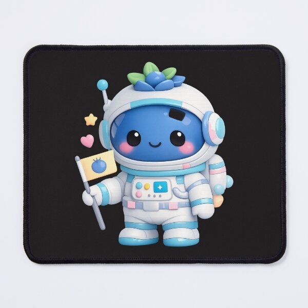 Item preview, Cute Blueberry Astronaut | Kawaii Space Fruit Character Art designed and sold by Moons Studio.