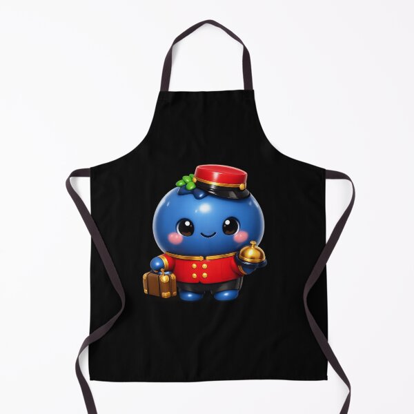 Item preview, Cute Blueberry Bellhop Hotel Concierge | Kawaii Fruit Character Art designed and sold by Moons Studio.