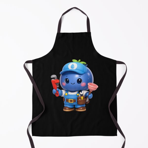 Item preview, Cute Blueberry Plumber | Kawaii Fruit Character Art designed and sold by Moons Studio.