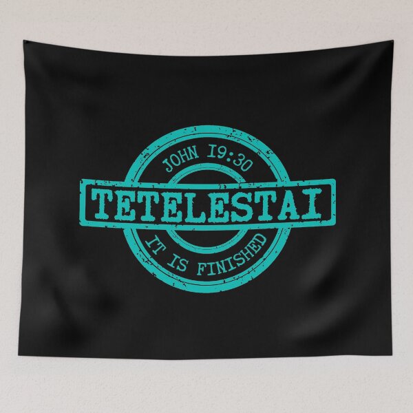 Item preview, Tetelestai – It Is Finished – John 19:30 -  Sky Blue Design designed and sold by MoriaStore.