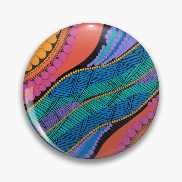 Item preview, Aboriginal Rarrk Waterhole Running Water designed and sold by AboriginalartVI.