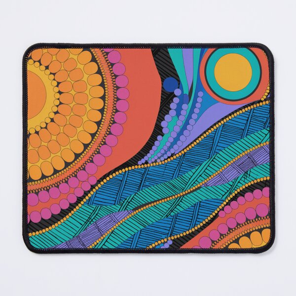 Item preview, Aboriginal Rarrk Waterhole Running Water designed and sold by AboriginalartVI.