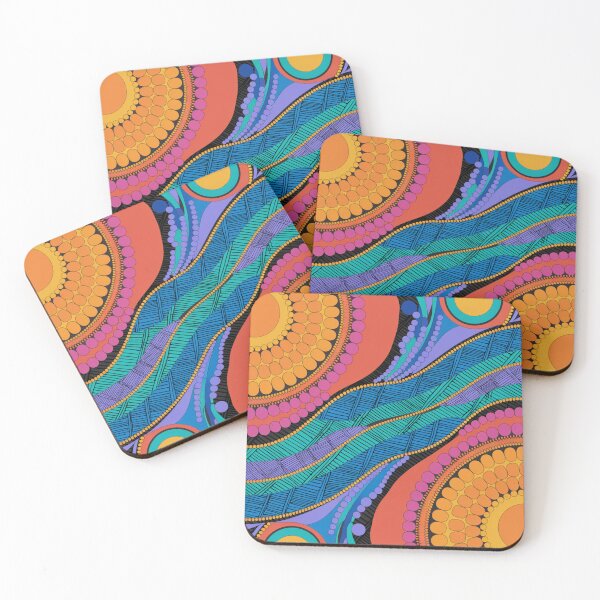Item preview, Aboriginal Rarrk Waterhole Running Water designed and sold by AboriginalartVI.