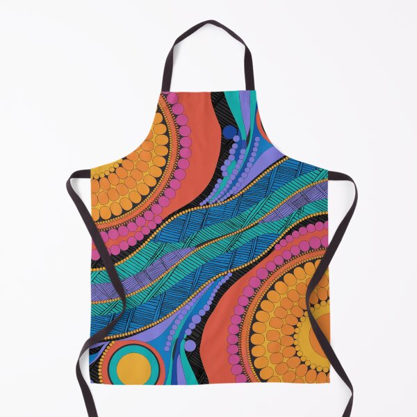 Item preview, Aboriginal Rarrk Waterhole Running Water designed and sold by AboriginalartVI.