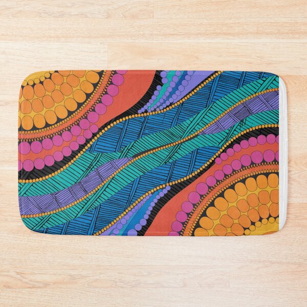 Item preview, Aboriginal Rarrk Waterhole Running Water designed and sold by AboriginalartVI.
