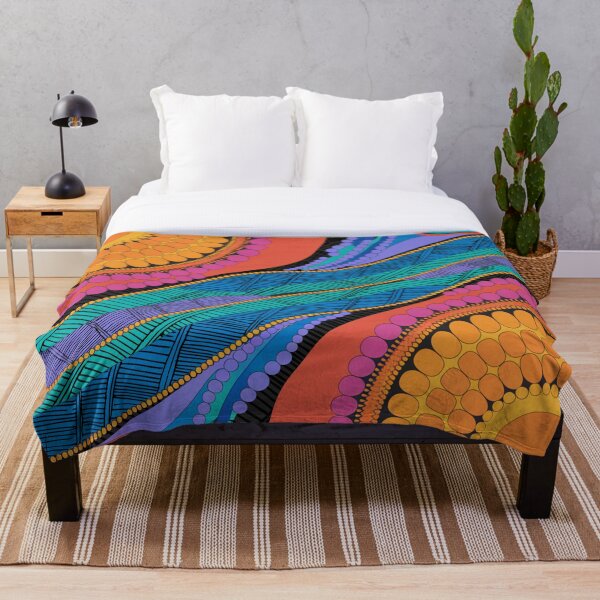 Item preview, Aboriginal Rarrk Waterhole Running Water designed and sold by AboriginalartVI.