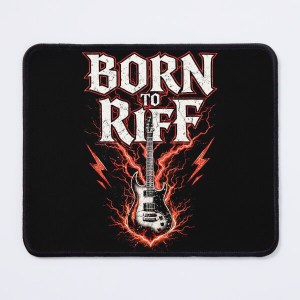 Item preview, Born to Riff designed and sold by Plot Twist Outfitters.
