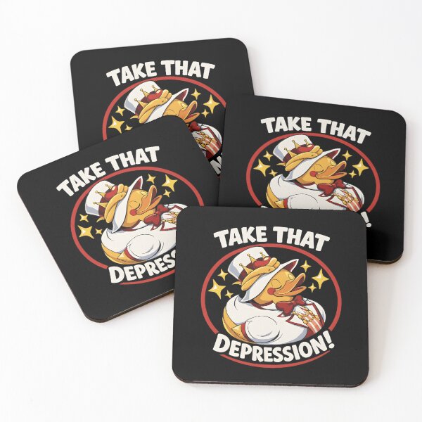 Item preview, Funny King Duck Take That Depression - Inspirational Rubber Duck Design designed and sold by haitrieuic96.