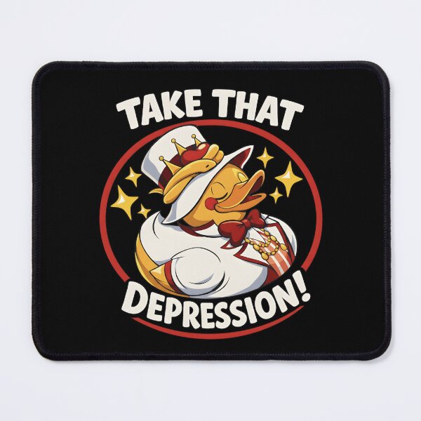Item preview, Funny King Duck Take That Depression - Inspirational Rubber Duck Design designed and sold by haitrieuic96.