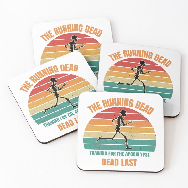 Item preview, The Running Dead - Funny Skeleton Running Dad Retro Sunset designed and sold by STARLIGHTS.
