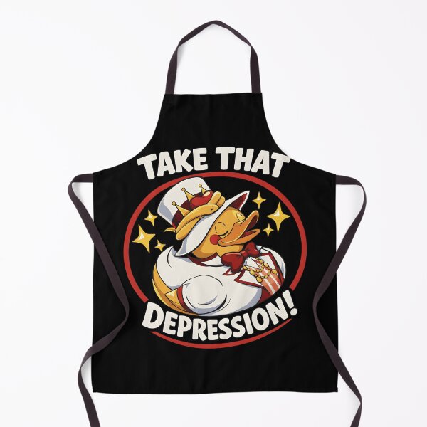 Item preview, Funny King Duck Take That Depression - Inspirational Rubber Duck Design designed and sold by haitrieuic96.