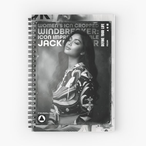 Item preview, The Women's ICN Cropped Windbreaker Print (No.04) Cover Art designed and sold by Form Finding Design.