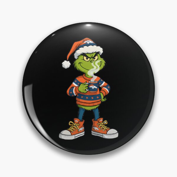 Item preview,  Cute Grinch Christmas Football Denver designed and sold by shopcatfools.