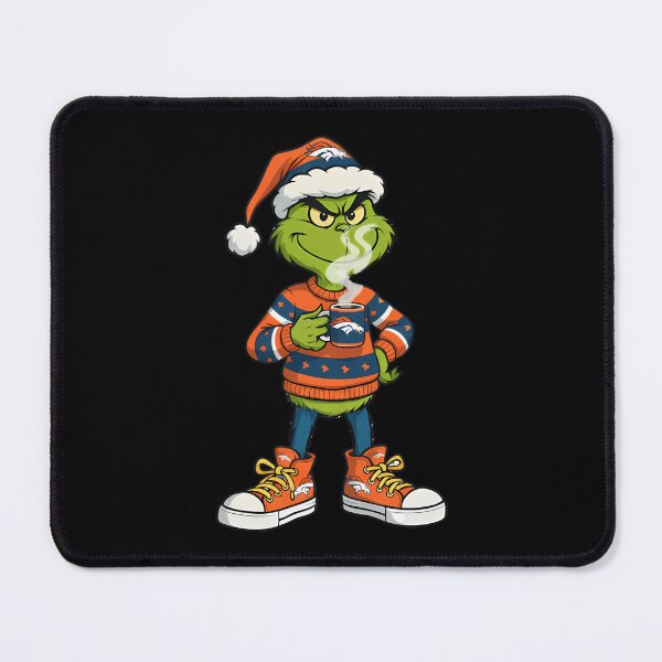 Item preview, Cute Grinch Christmas Football Denver designed and sold by shopcatfools.