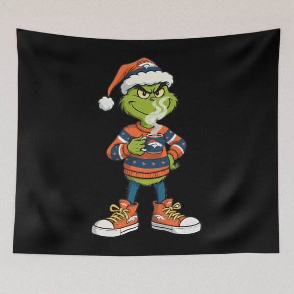 Item preview,  Cute Grinch Christmas Football Denver designed and sold by shopcatfools.
