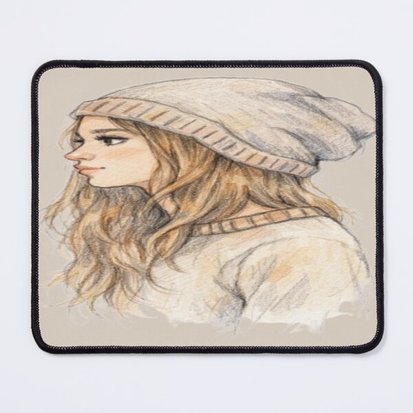 Item preview, Girl with Beanie designed and sold by ScaleraStore.
