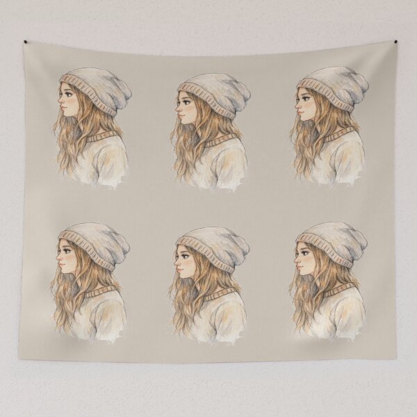 Item preview, Girl with Beanie designed and sold by ScaleraStore.