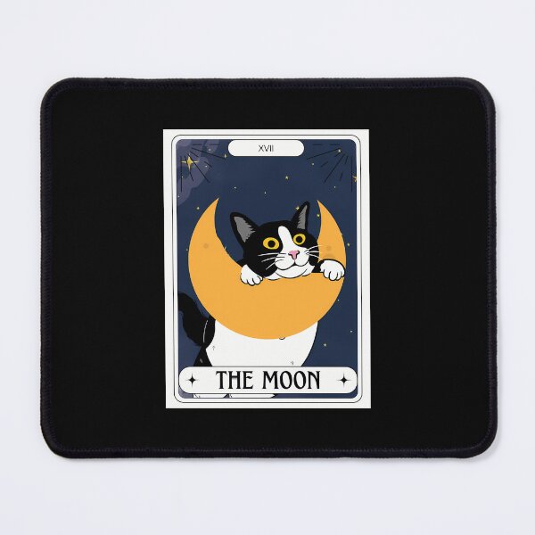 Item preview, Tuxedo Cat Tarot The Moon designed and sold by thccelcdjhw5.