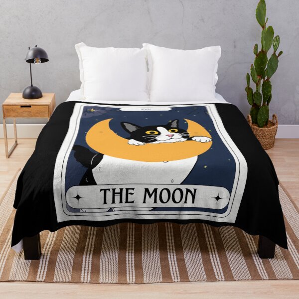 Item preview, Tuxedo Cat Tarot The Moon designed and sold by thccelcdjhw5.