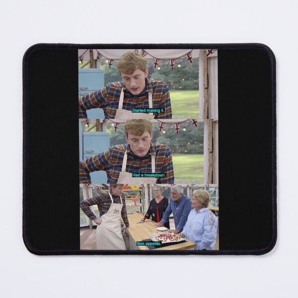 Item preview, James Acaster serves up pure genius! The Great Stand Up To Cancer Bake Off Meme designed and sold by WebTucker.