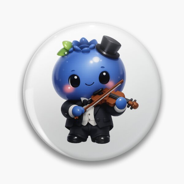 Item preview, Cute Blueberry Violinist Musician | Kawaii Fruit Music Character designed and sold by Moons Studio.
