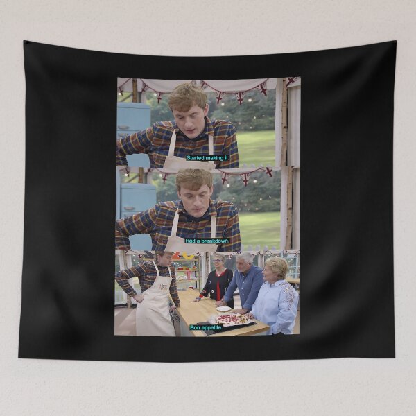 Item preview, James Acaster serves up pure genius! The Great Stand Up To Cancer Bake Off Meme designed and sold by WebTucker.