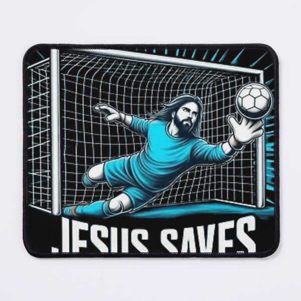Item preview, Jesus Saves Hockey.Jesus Football designed and sold by JUTACHON.