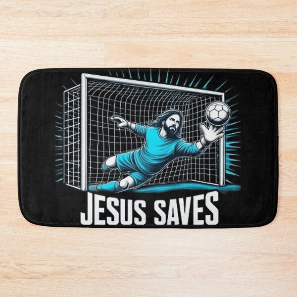 Item preview, Jesus Saves Hockey.Jesus Football designed and sold by JUTACHON.