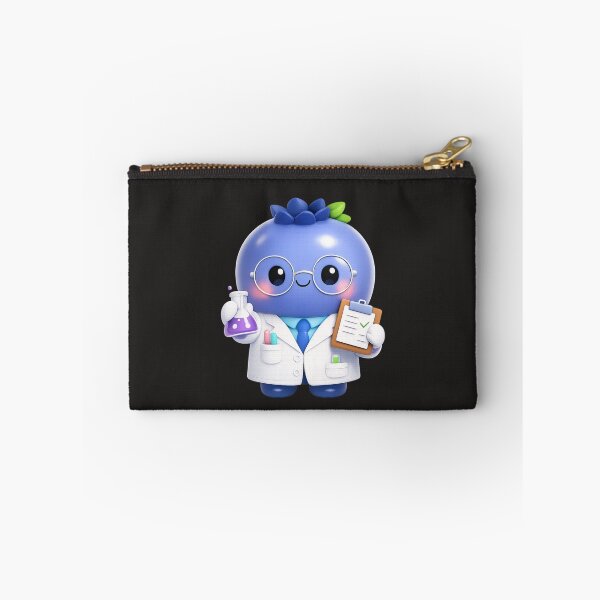 Item preview, Cute Blueberry Lab Buddy Scientist | Kawaii Nerdy Science Fruit Character Art designed and sold by Moons Studio.