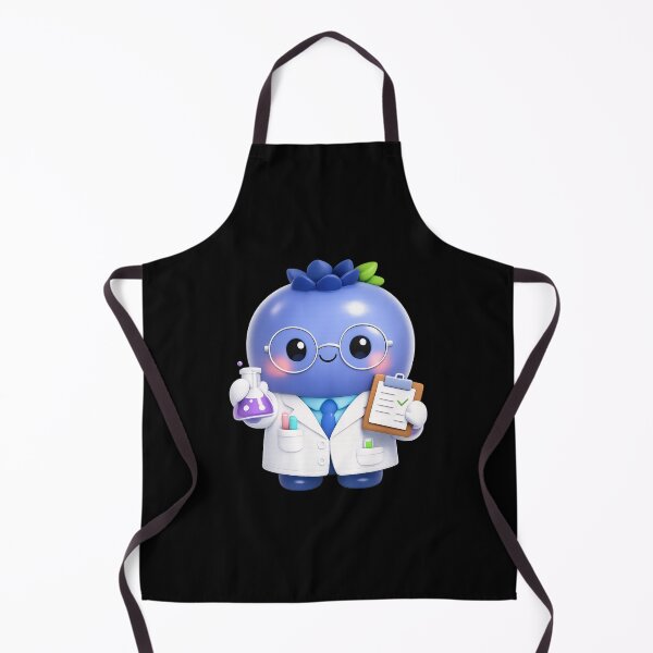 Item preview, Cute Blueberry Lab Buddy Scientist | Kawaii Nerdy Science Fruit Character Art designed and sold by Moons Studio.