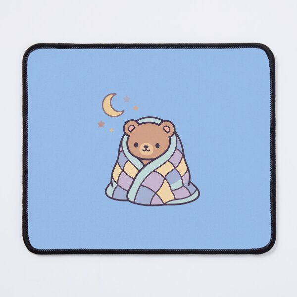 Item preview, Kawaii Snuggly Bear Wrapped in Quilt designed and sold by Indraokta22.
