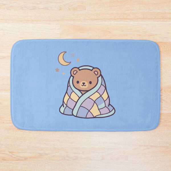 Item preview, Kawaii Snuggly Bear Wrapped in Quilt designed and sold by Indraokta22.
