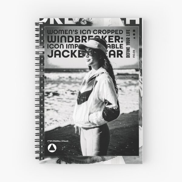 Item preview, The Women's ICN Cropped Windbreaker Print (No.08) Cover Art designed and sold by Form Finding Design.