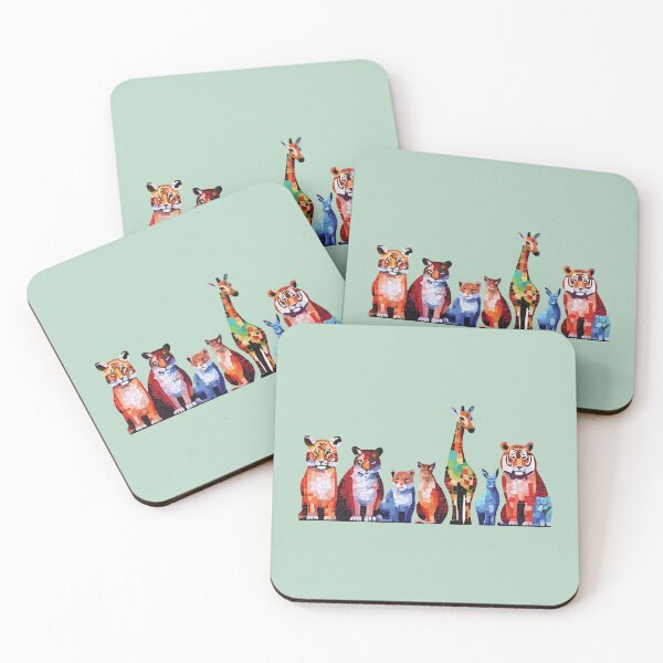 Item preview, Animal Club Mosaic designed and sold by designmari.