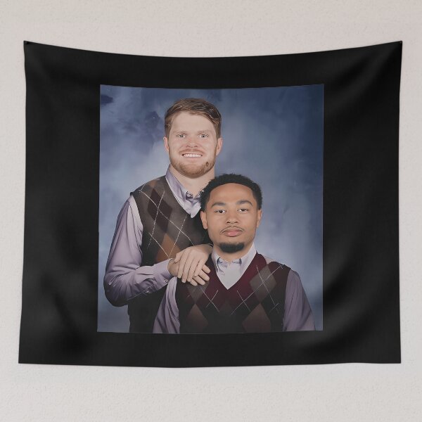 Item preview, Sam Darnold Jaxon Smith Njigba Football Seattle designed and sold by shopcatfools.