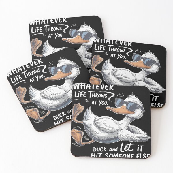 Item preview, Whatever Life Throws At You Duck - Funny Sarcastic Quote Design designed and sold by haitrieuic96.