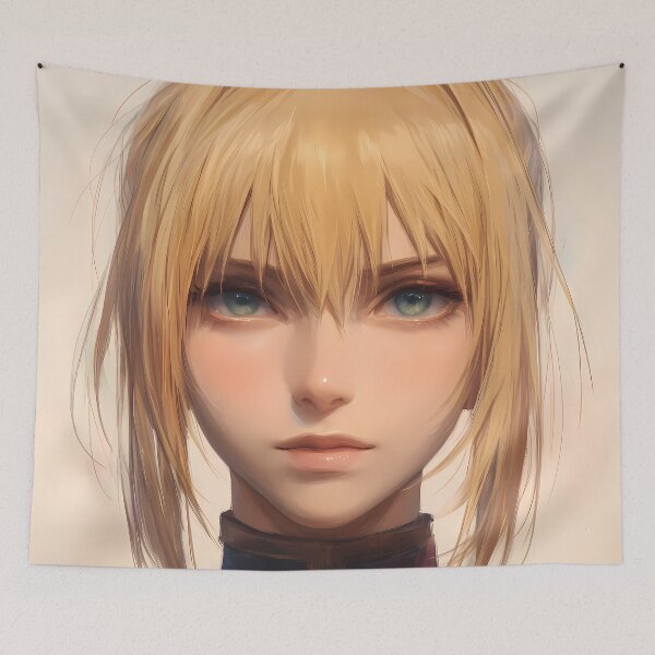 Item preview, Nero Claudius Fate Grand Order Blonde Hair Classic Royal Portrait designed and sold by mildaclairmo.