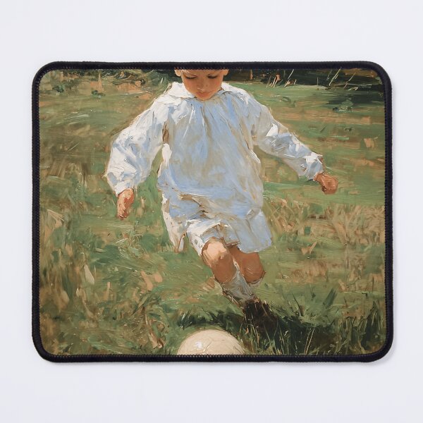 Item preview, Young Boy Playing Soccer designed and sold by GiftofRandomnes.